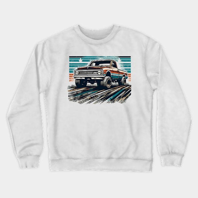 Chevrolet truck Crewneck Sweatshirt by Vehicles-Art